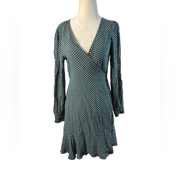 LOFT Polka Dot Wrap Dress - Picture 1 of 4